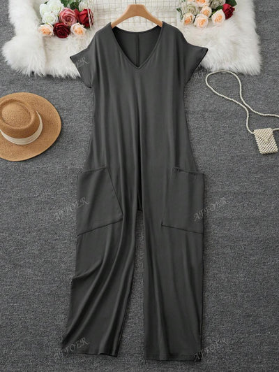 Nala | Casual V-Neck Jumpsuit