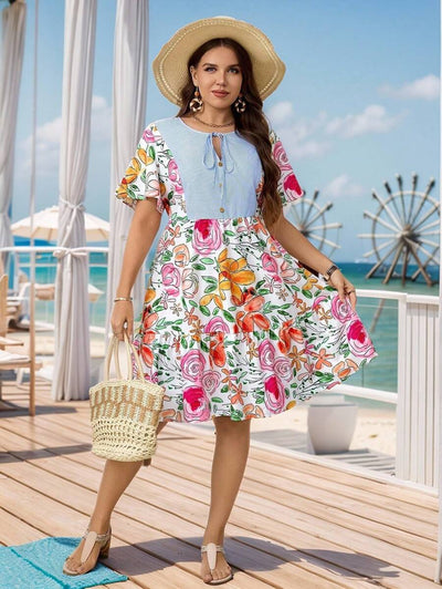 Flora | Plus Size Floral Dress
