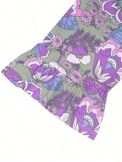 Flora | Boho Floral Midi Dress