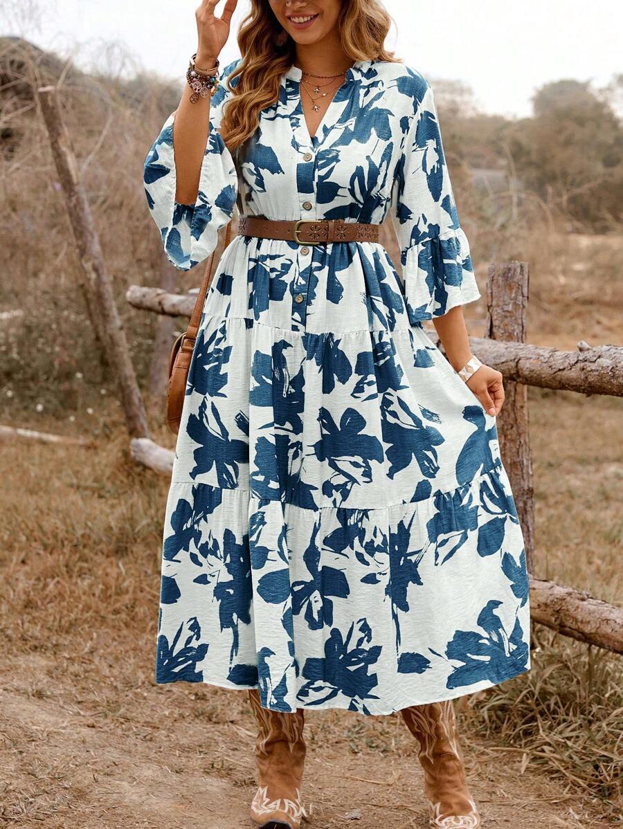 Breezy | Floral A-Line Dress