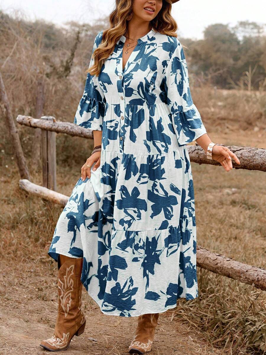 Breezy | Floral A-Line Dress