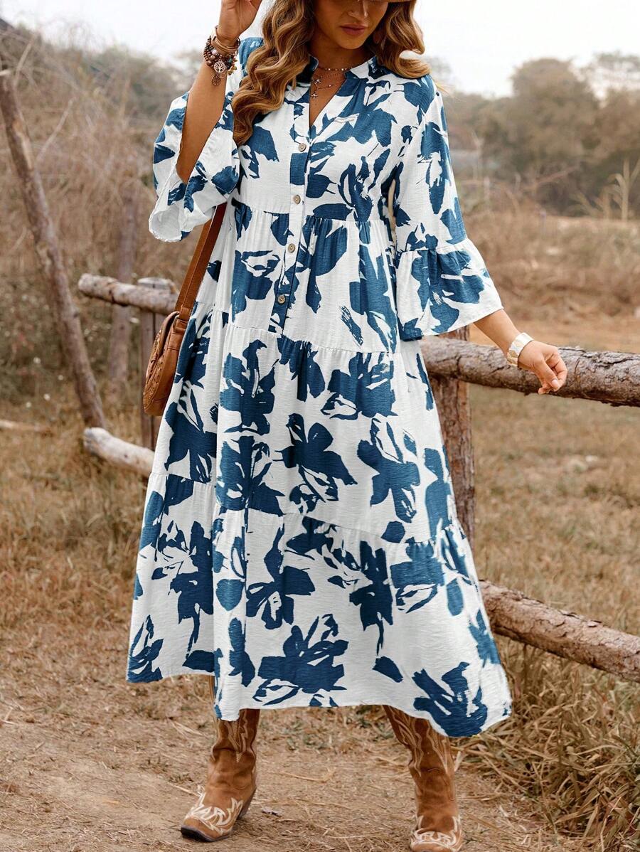 Breezy | Floral A-Line Dress