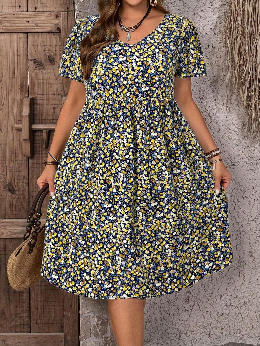 Willow | Ditsy Floral Midi Dress