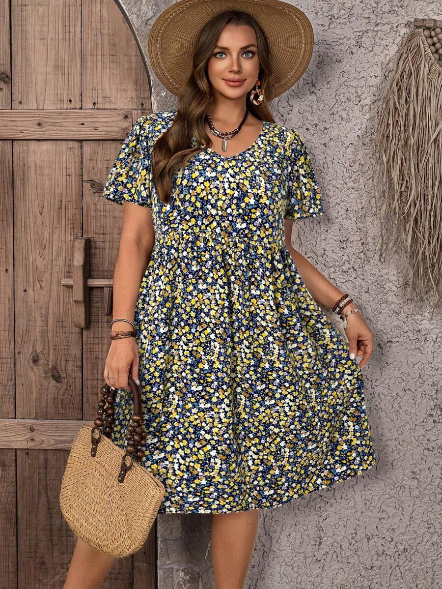 Willow | Ditsy Floral Midi Dress