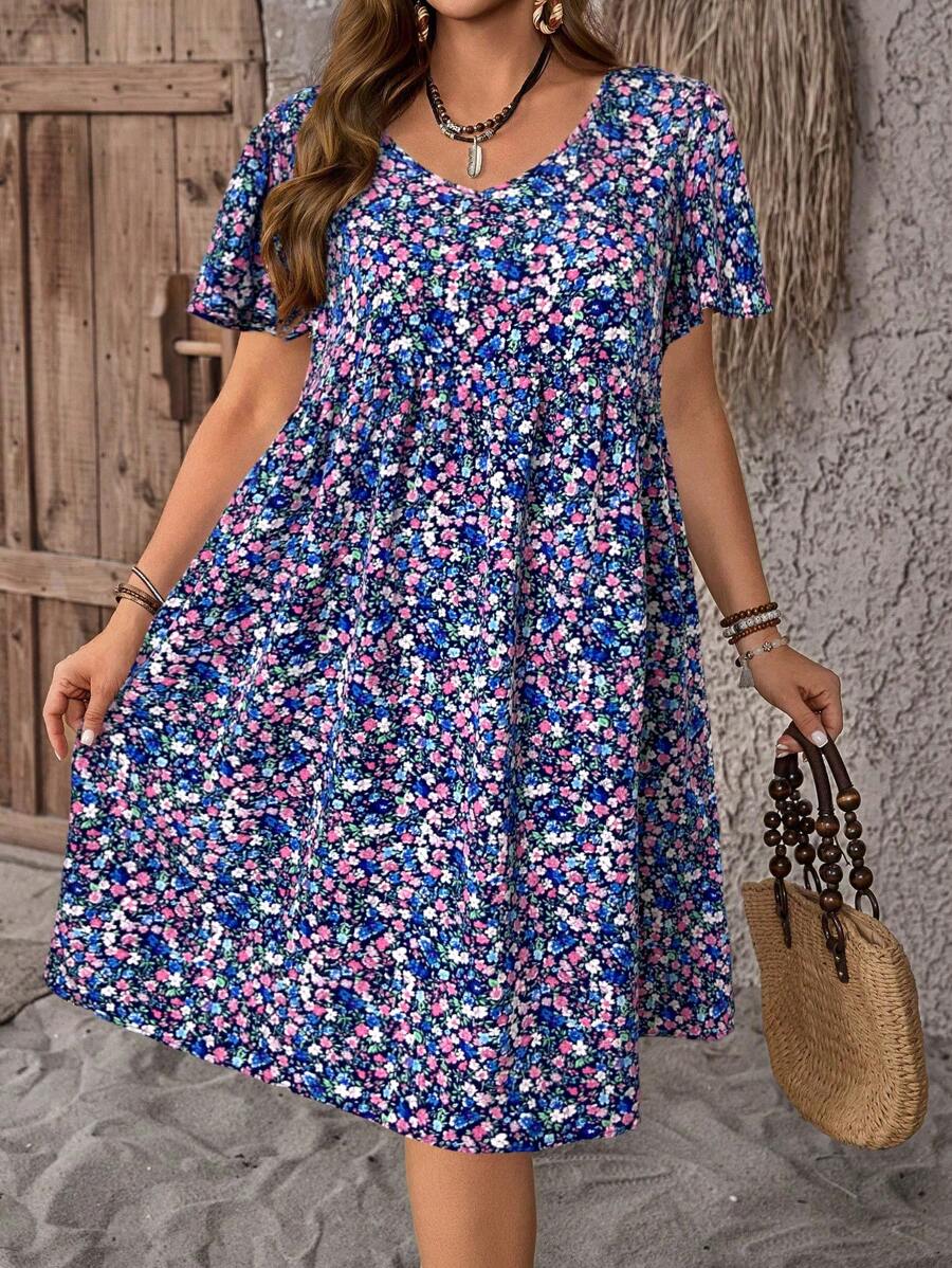 Willow | Ditsy Floral Midi Dress