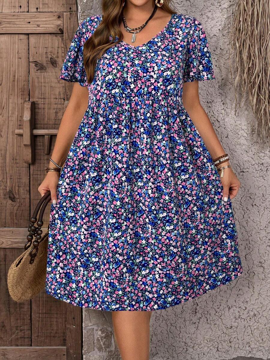 Willow | Ditsy Floral Midi Dress