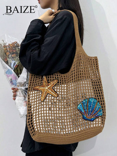 Breezy | Woven Beach Tote Bag