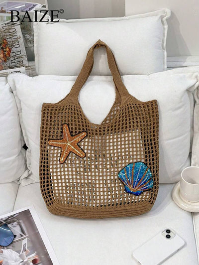 Breezy | Woven Beach Tote Bag