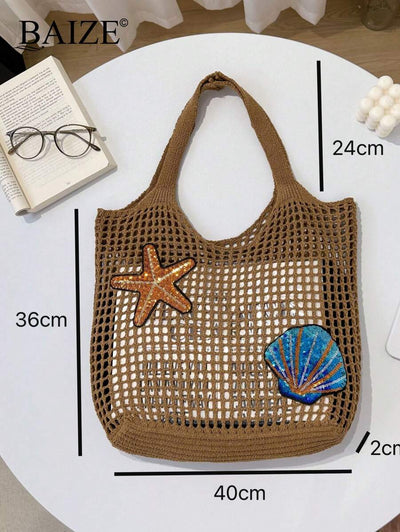 Breezy | Woven Beach Tote Bag