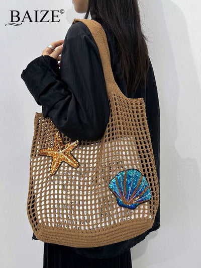 Breezy | Woven Beach Tote Bag