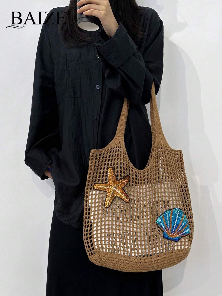 Breezy | Woven Beach Tote Bag