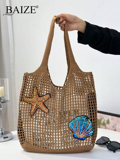 Breezy | Woven Beach Tote Bag