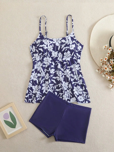 Breezy | Floral Tankini Set