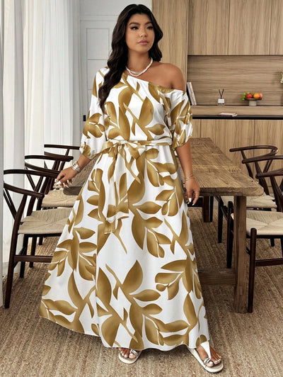 Flora | Elegant Floral Asymmetrical Dress