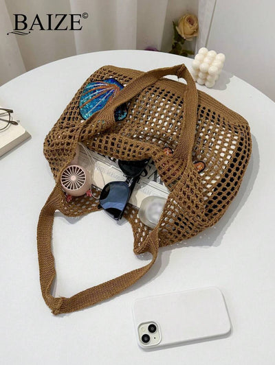 Breezy | Woven Beach Tote Bag