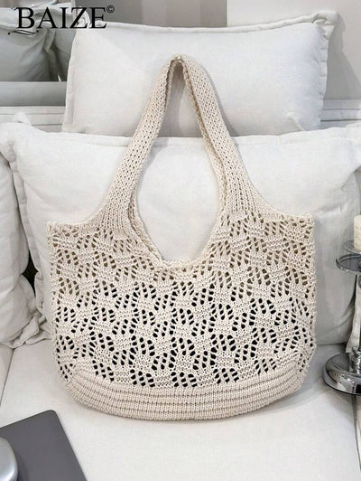 Breezy | Woven Beach Tote Bag