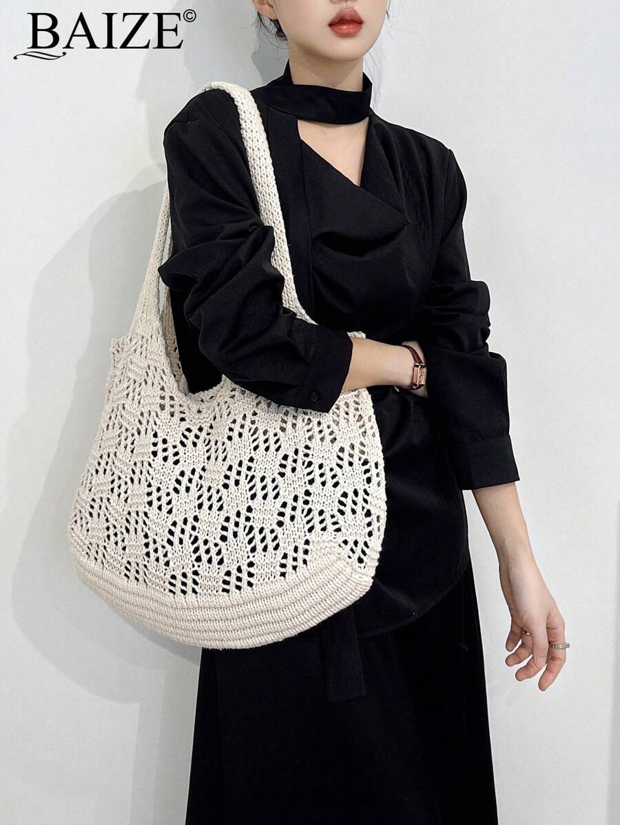 Breezy | Woven Beach Tote Bag