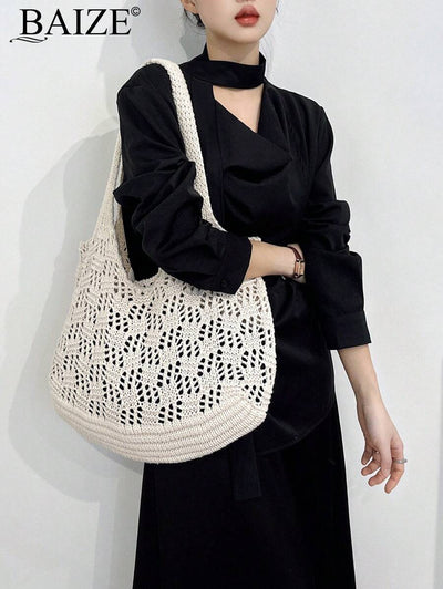 Breezy | Woven Beach Tote Bag