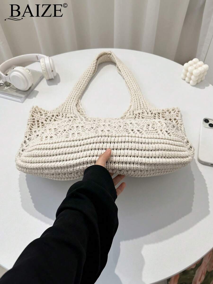 Breezy | Woven Beach Tote Bag