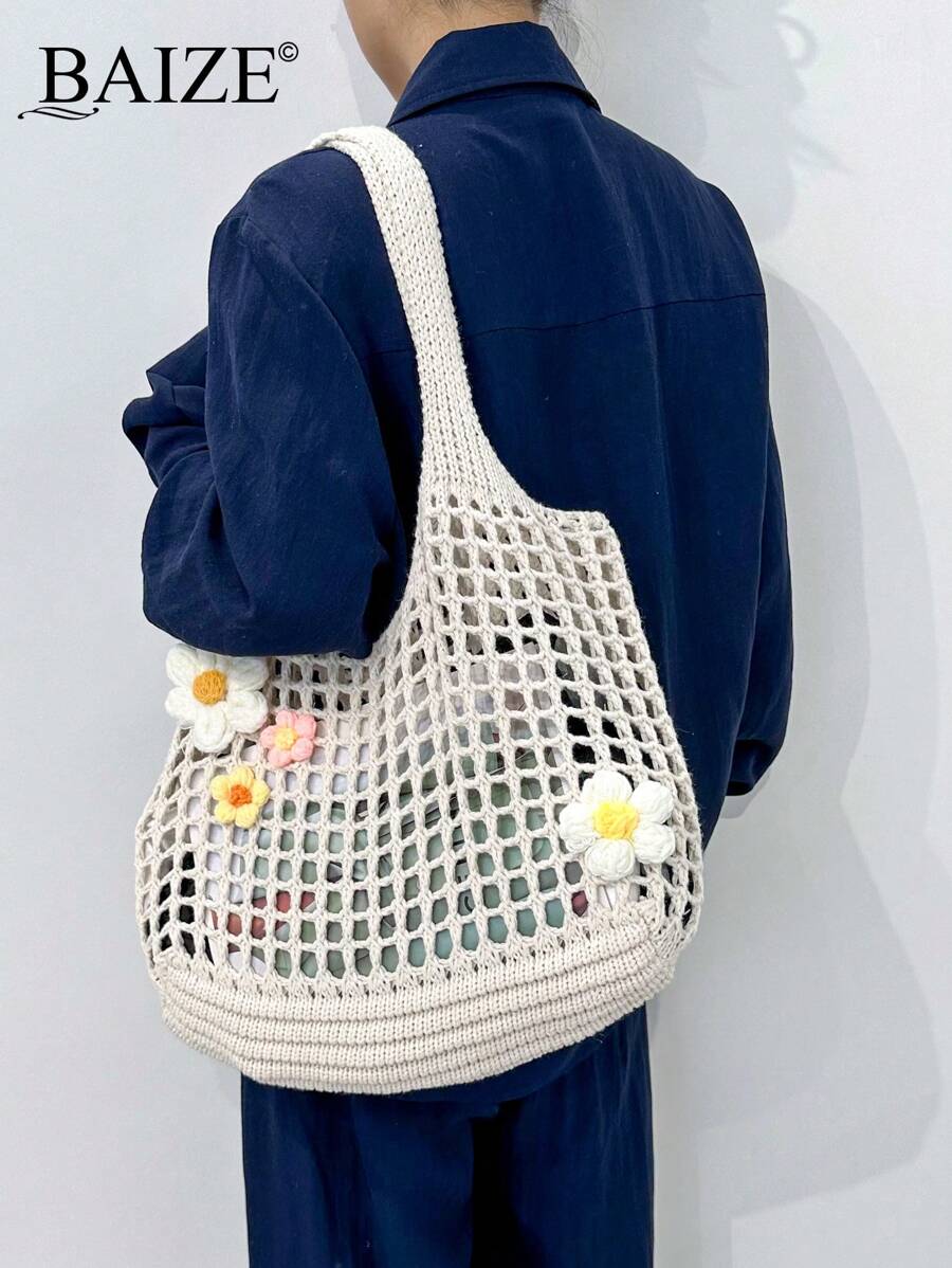 Breezy | Woven Beach Tote Bag