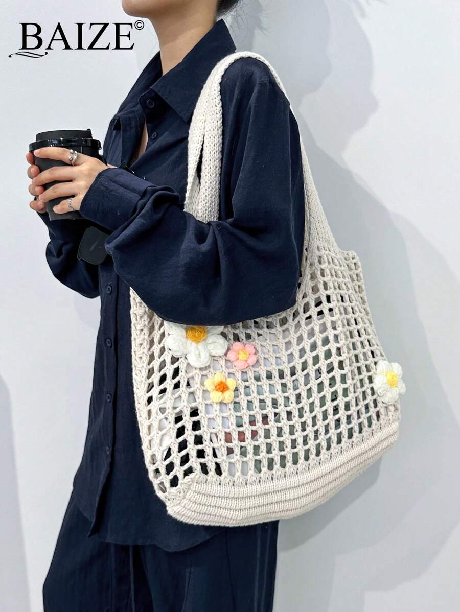 Breezy | Woven Beach Tote Bag