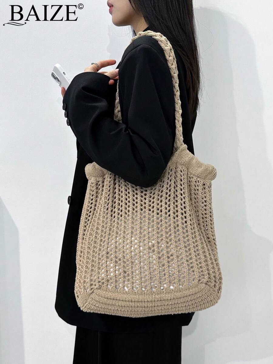 Breezy | Woven Beach Tote Bag