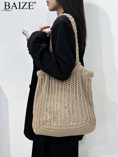 Breezy | Woven Beach Tote Bag