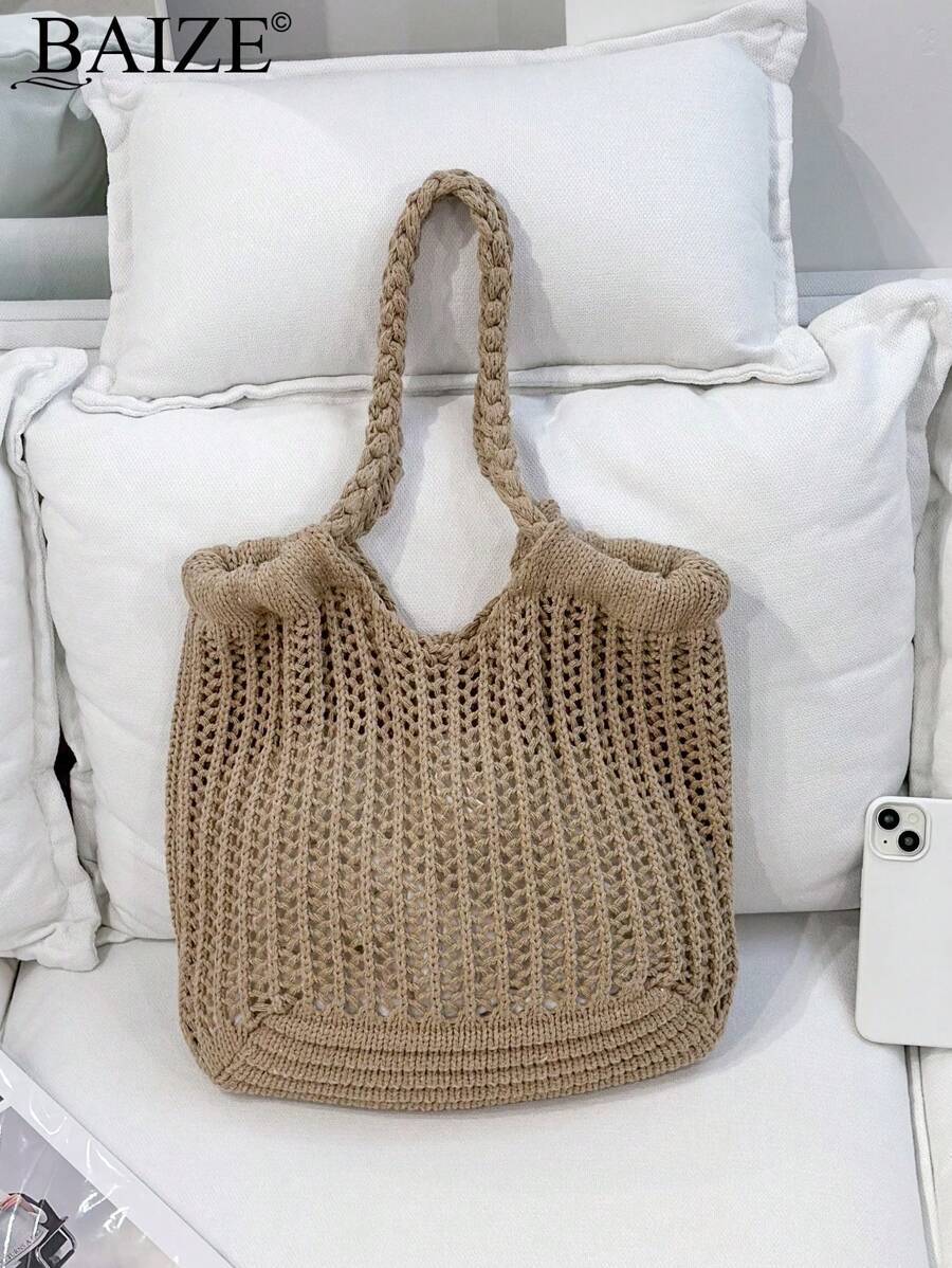 Breezy | Woven Beach Tote Bag