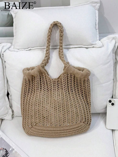 Breezy | Woven Beach Tote Bag