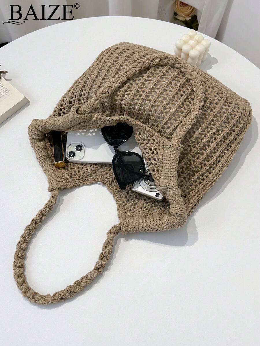 Breezy | Woven Beach Tote Bag