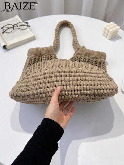 Breezy | Woven Beach Tote Bag