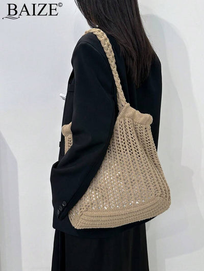 Breezy | Woven Beach Tote Bag