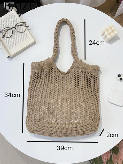 Breezy | Woven Beach Tote Bag