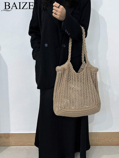 Breezy | Woven Beach Tote Bag