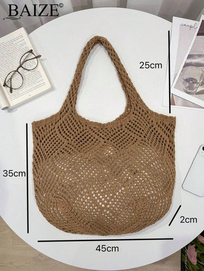 Breezy | Woven Beach Tote Bag