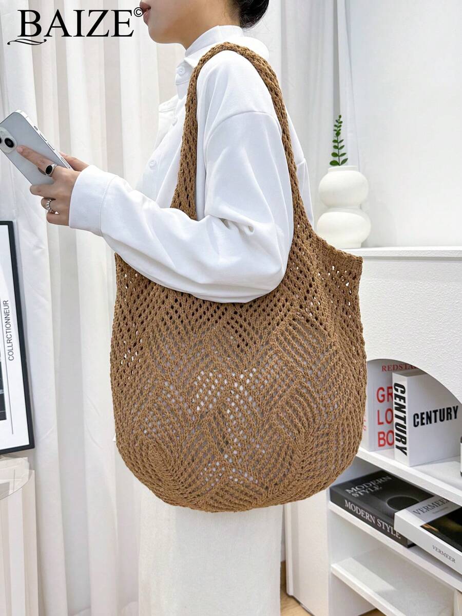 Breezy | Woven Beach Tote Bag