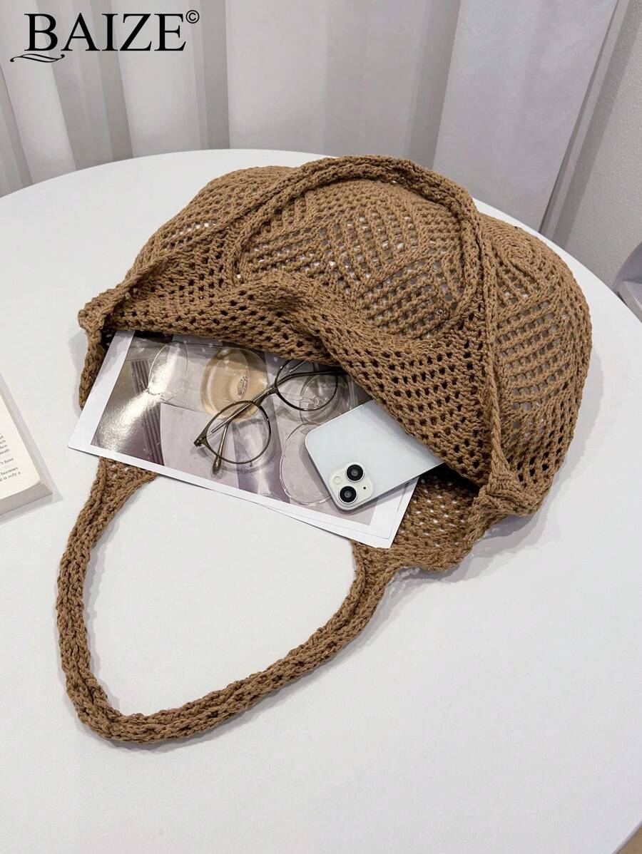 Breezy | Woven Beach Tote Bag