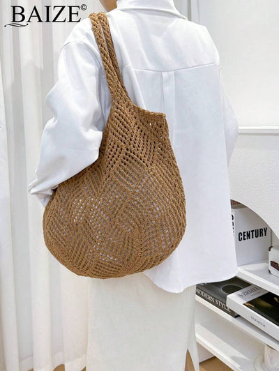 Breezy | Woven Beach Tote Bag