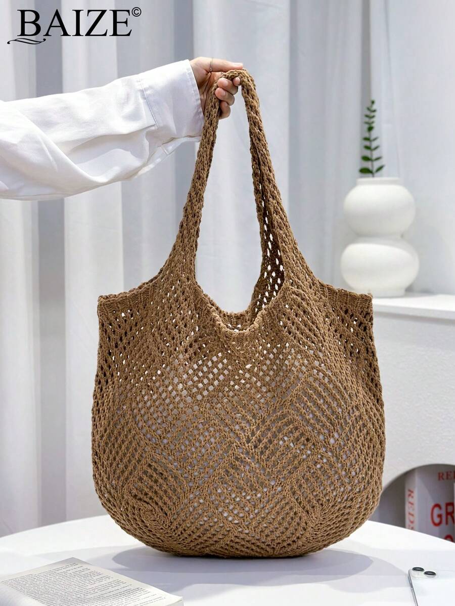 Breezy | Woven Beach Tote Bag