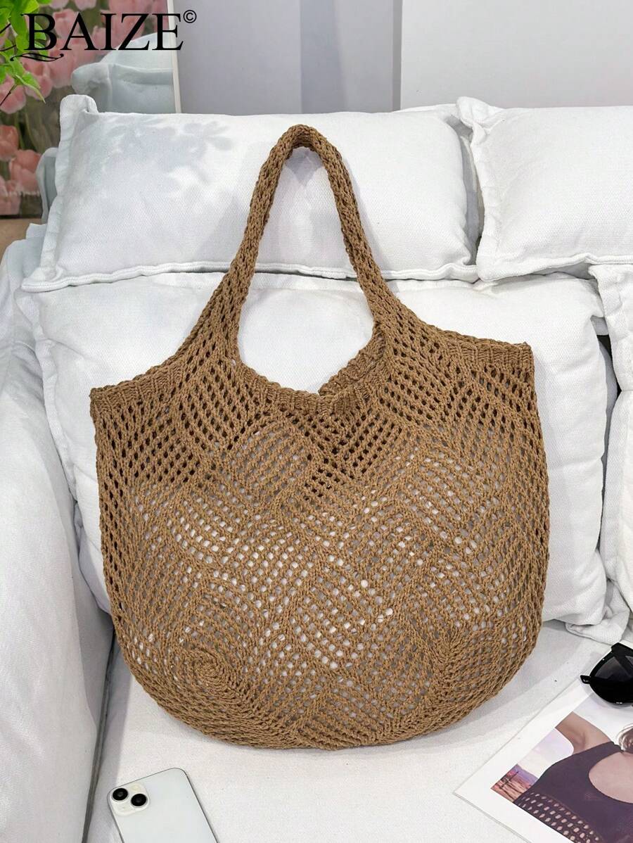 Breezy | Woven Beach Tote Bag