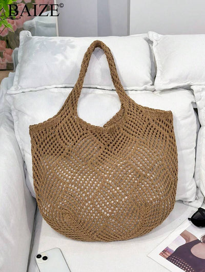 Breezy | Woven Beach Tote Bag