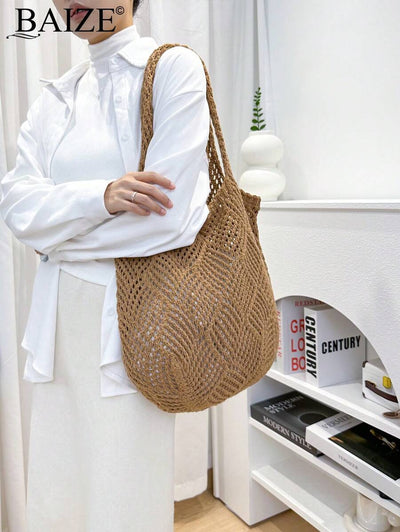 Breezy | Woven Beach Tote Bag