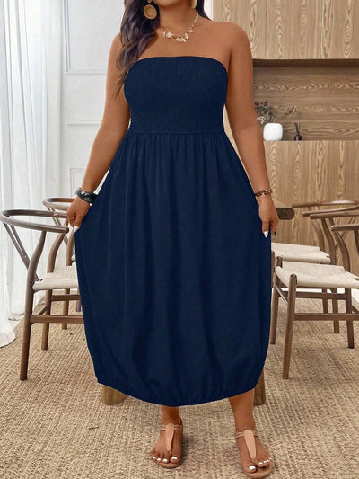 Breezy | Versatile Black Midi Dress