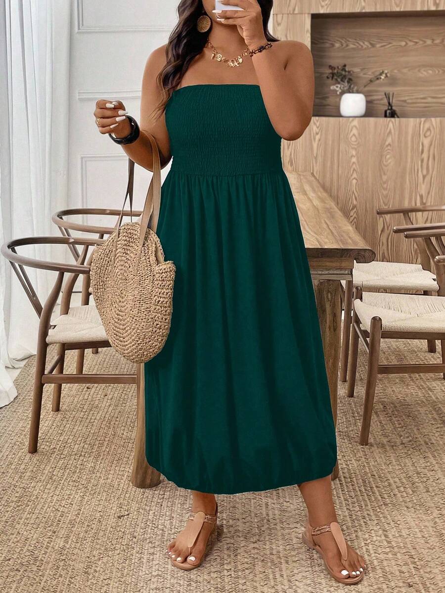 Breezy | Versatile Black Midi Dress