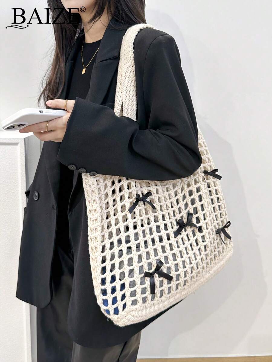 Breezy | Woven Beach Tote Bag