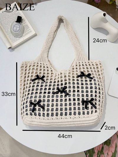 Breezy | Woven Beach Tote Bag