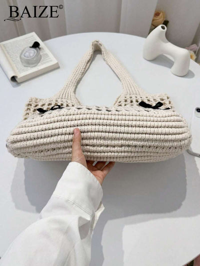 Breezy | Woven Beach Tote Bag