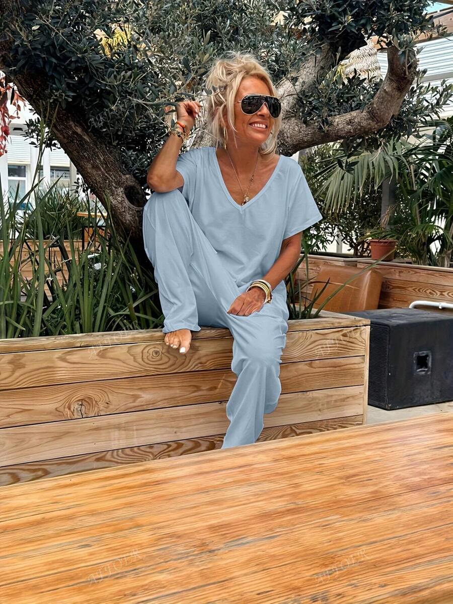 Nala | Casual V-Neck Jumpsuit