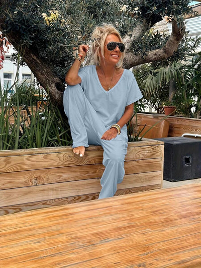 Nala | Casual V-Neck Jumpsuit