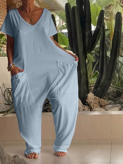 Nala | Casual V-Neck Jumpsuit